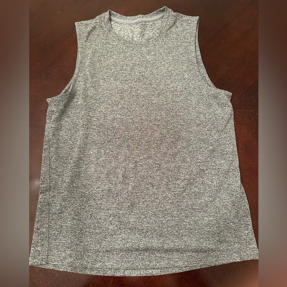 Lululemon Drysense Mesh Sleeveless Heathered Black Small Like New